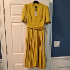 Karen Millen Ocre Midi Dress